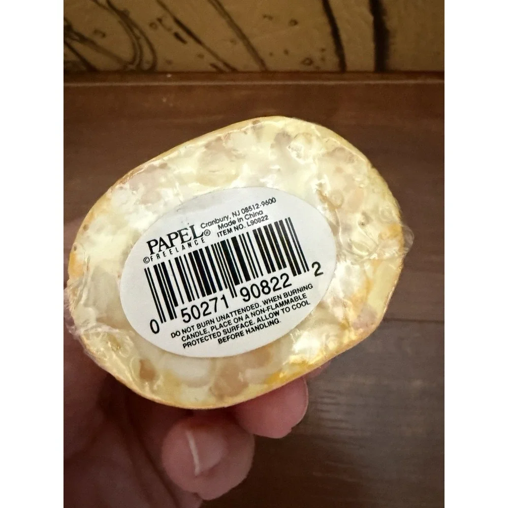 Halloween Candy Corn Shaped Candle Large (4